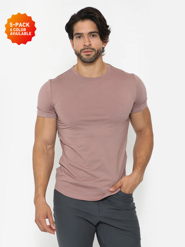 5-Pack All Day Elite Curve-Hem Tee