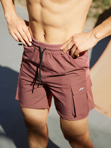 Performance Cargo Shorts Deep Taupe