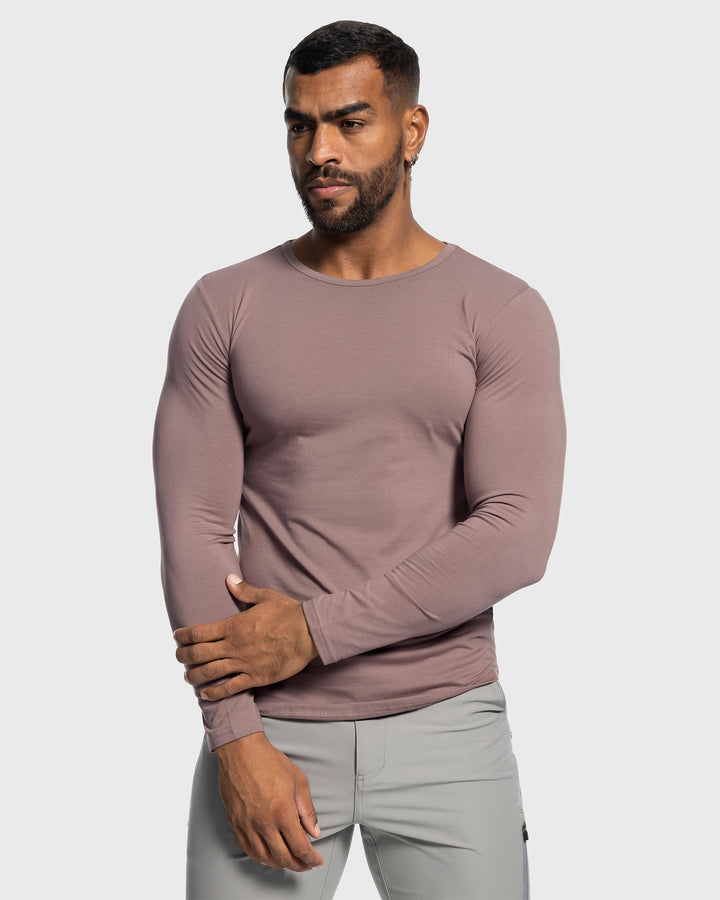 All Day Elite Curve-Hem Tee Long Sleeve