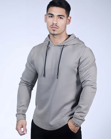 Kore Curve Saum Muscle Fit Hoodie Workout Heat Tech Gear 