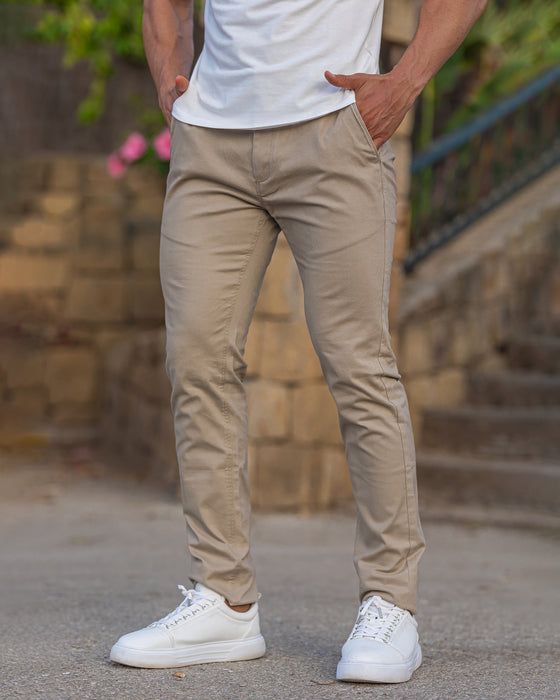 365 Twill Chino Stretch Cotton Pants - Ahaselected