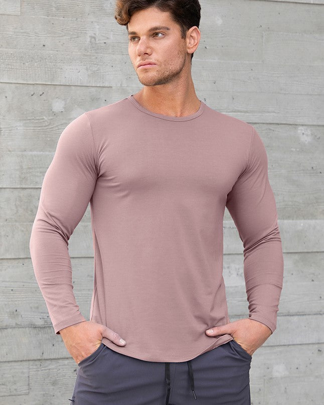 All Day Elite Curve-Hemd Langarm-T-Shirt 