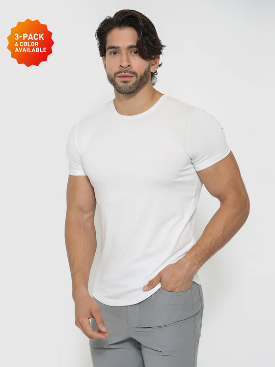 3-Pack All Day Elite Curve-Hem Tee