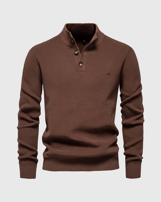 Premium Stehkragenpullover 