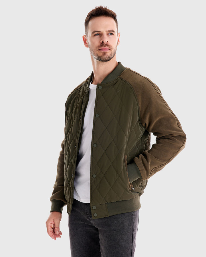 Panelled Hybrid Bomber Jacket New