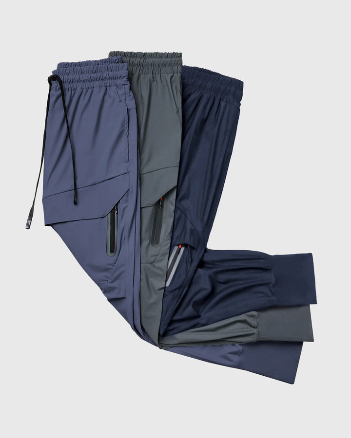 Pantalones deportivos estilo jogger cargo de canalé alto Stay Cool