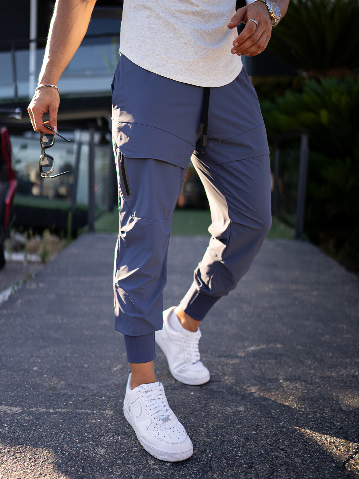 Stay Cool High Rib Cargo Jogger Athletic Pants Ahaselected