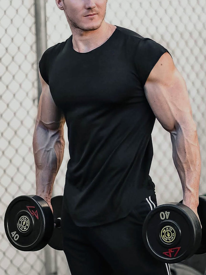 All Day Elite Cap Sleeve Muscle Fit T-Shirt