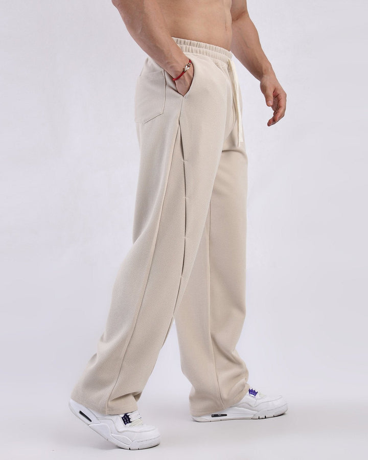 Waffle Textured Relaxed Fit Sweatpants