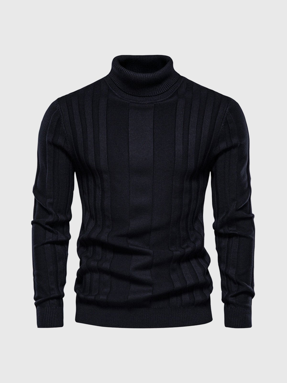 Stripe Turtleneck Sweater | Ahaselected